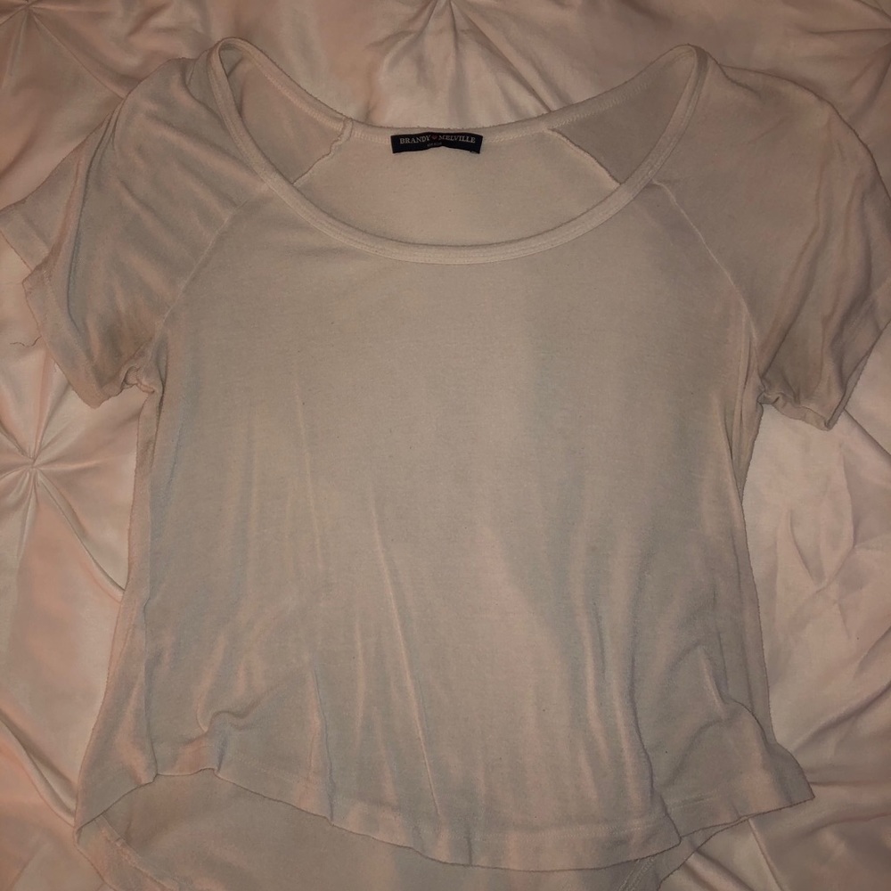 Brandy Melville white crop top